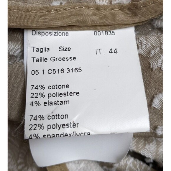 Piazza Sempione Duster Length Embroidered Floral/Paisley Cotton Blend Coat 44/8 - Picture 14 of 15